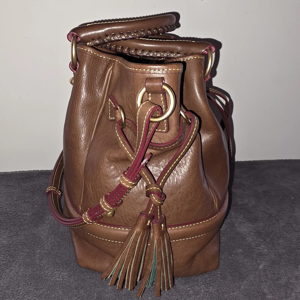 Dooney & Bourke Florentine Leather Buckley Bag – Chocolate Brown (Like New) - Picture 5 of 6